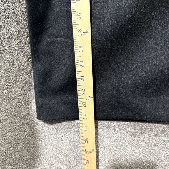 VTG Banana‎ Republic Pencil Skirt 6 Gray Wool Blend Front Slit Back Zip Lined - Picture 9 of 14